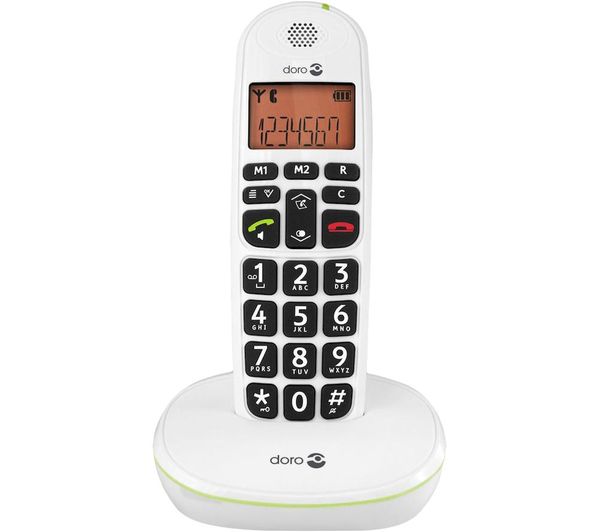 DORO PhoneEasy 100w Cordless Phone - White