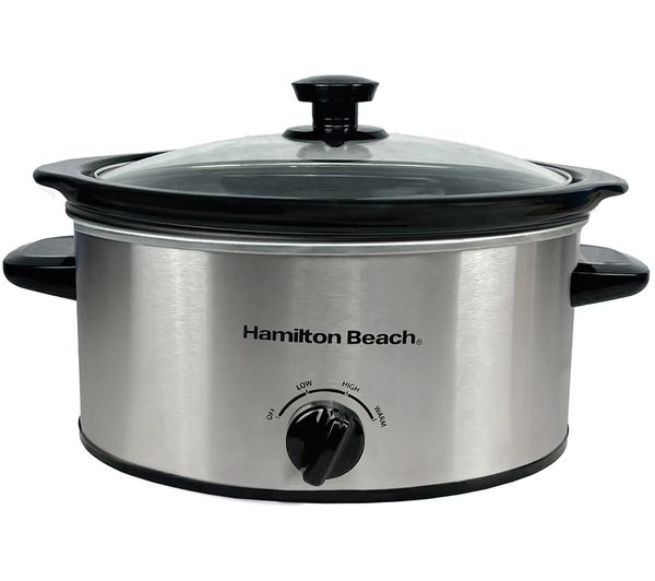 Hamilton Beach The Comfort Cook Slow Cooker Silver
