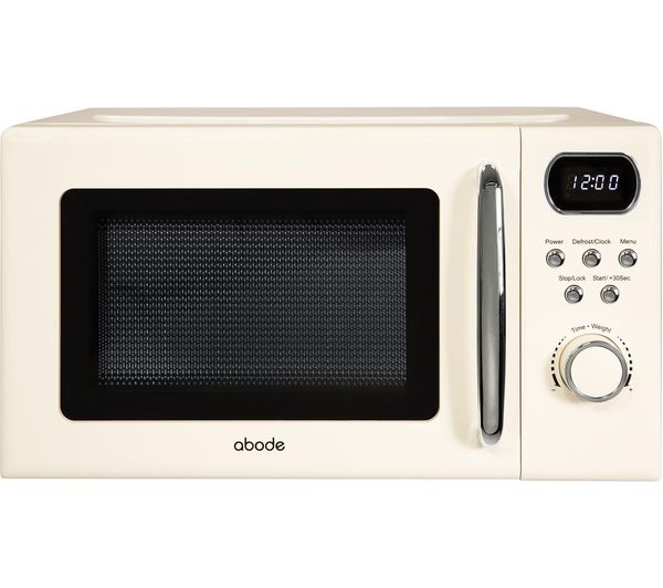 ABODE AMD2004C Compact Solo Microwave - Cream