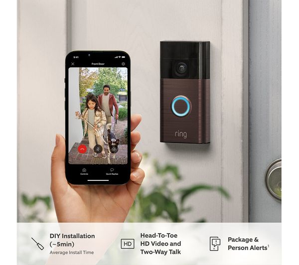 RING Battery Video Doorbell (3rd Gen) - Venetian Bronze