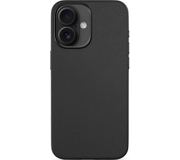 Epico Mag Magnetic Iphone 16 Plus Genuine Leather Case Black