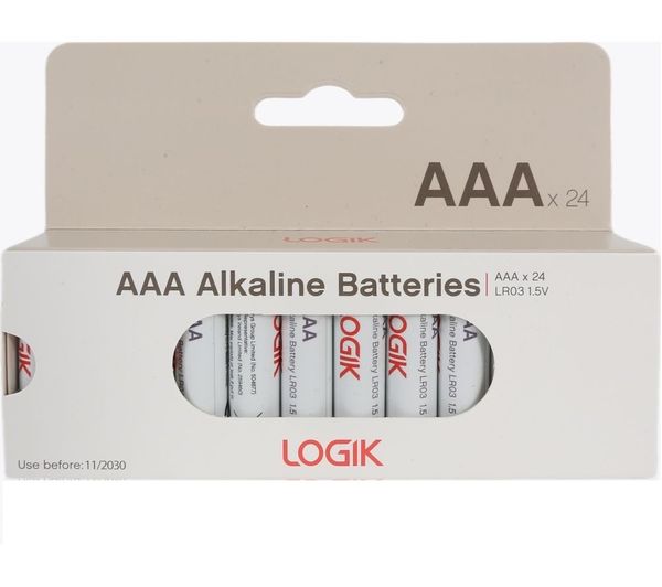 Logik Laaa2426 Aaa Alkaline Batteries Pack Of 24