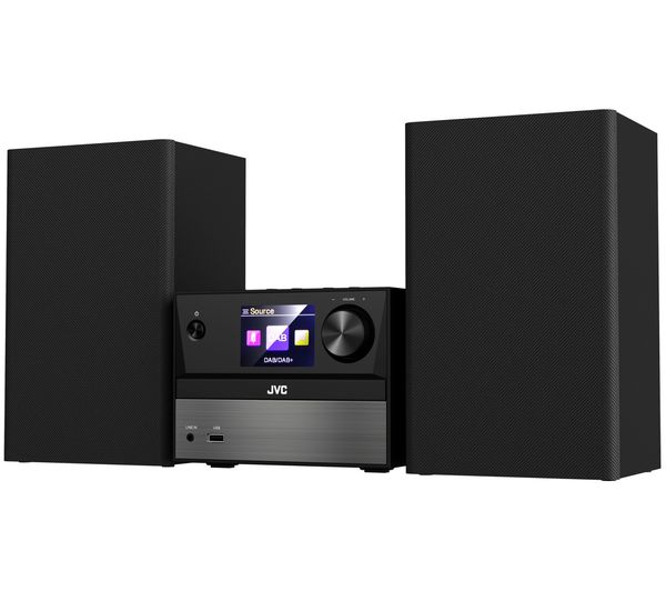 An image of JVC UX-D225B Bluetooth Traditional Hi-Fi System - Gun Metal