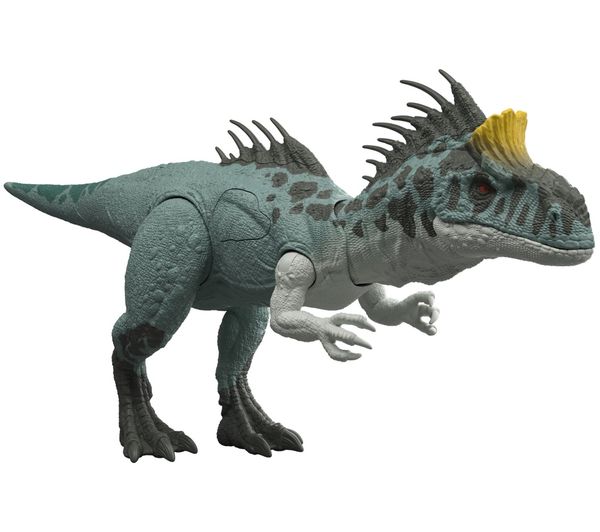 An image of MATTEL Jurassic World Wild Roar Cryolophosaurus Figure
