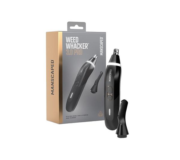 An image of MANSCAPED The Weed Whacker 3.0 Pro Wet & Dry Nose & Ear Trimmer - Black