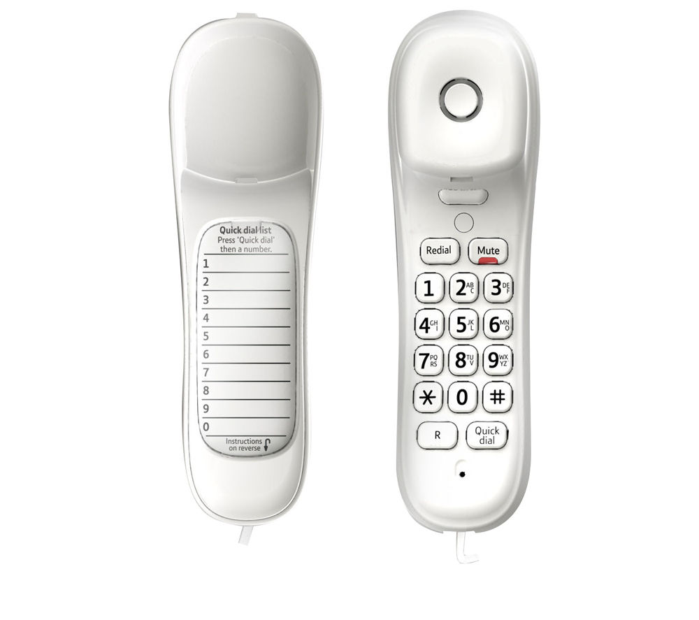 BT Duet 210 Corded Phone, White Review