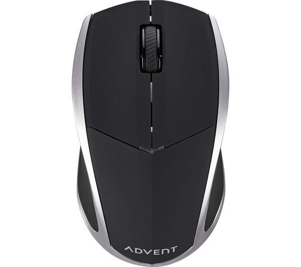 Image of ADVENT AMWL3B15 Wireless Blue Trace Mouse - Black & Silver