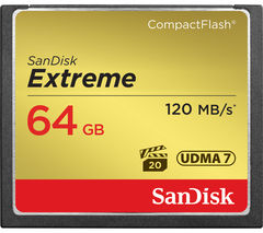 Extreme 120 Compact Flash Memory Card - 64 GB