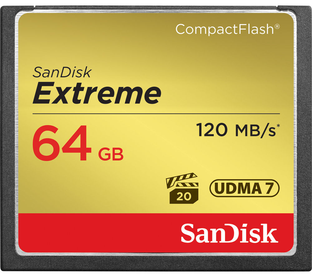 SANDISK Extreme 120 Compact Flash Memory Card - 64 GB