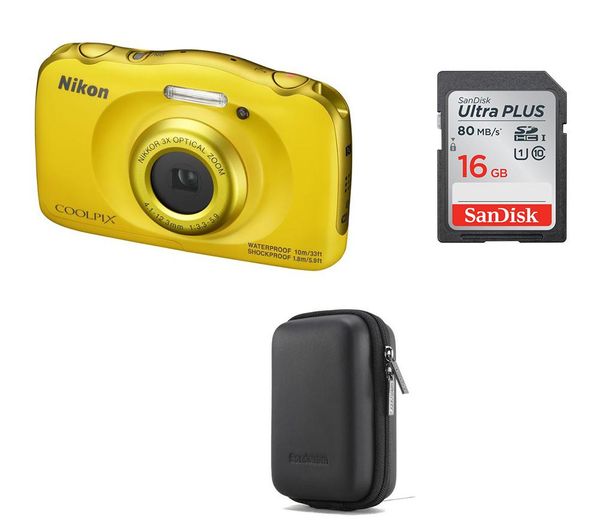 NIKON COOLPIX W100 Tough Compact Camera & Accessories Bundle