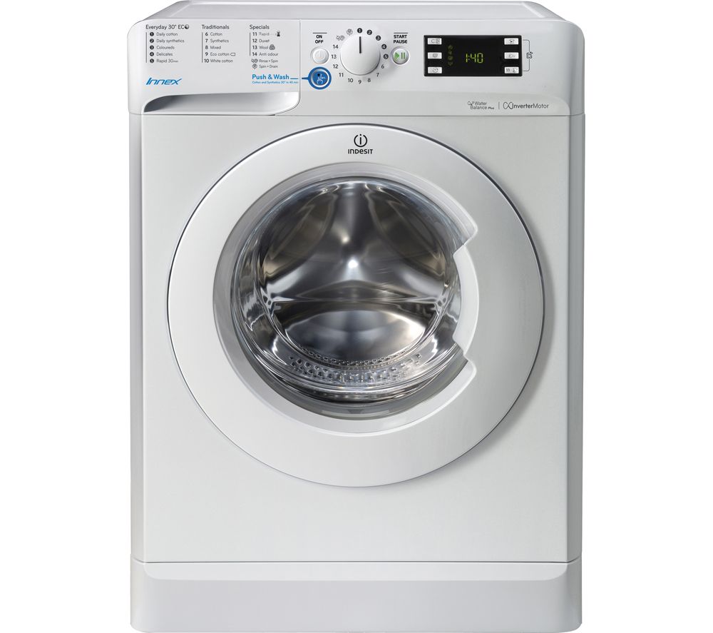 INDESIT Innex BWE 81483X W UK 8 kg 1400 Spin Washing Machine – White, White