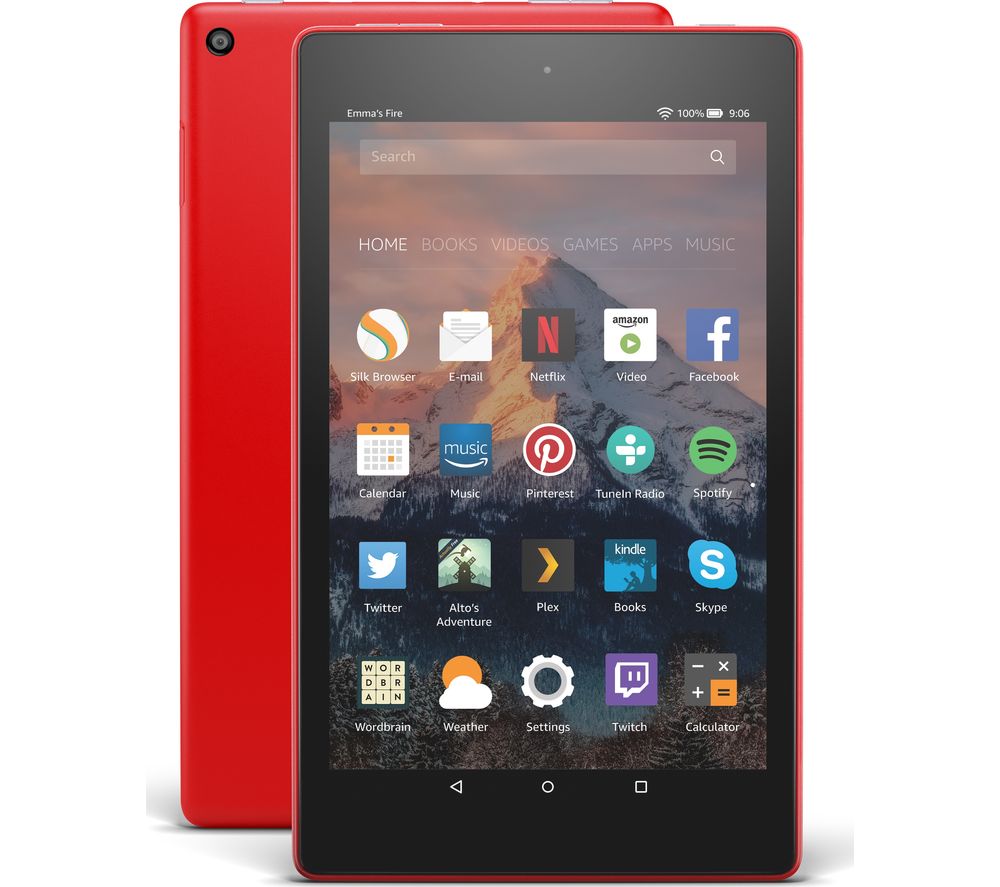 Buy AMAZON Fire HD 8 Tablet with Alexa (2017) - 16 GB, Punch Red | Free ...