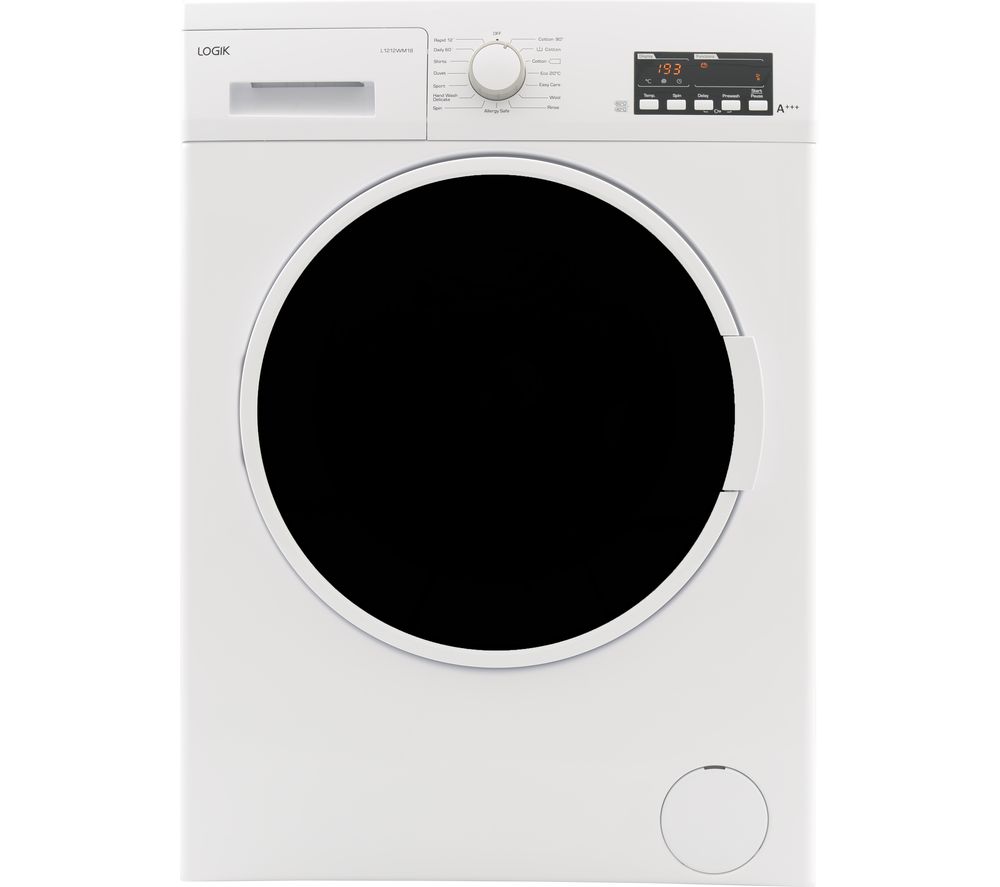 LOGIK L1212WM18 12 kg 1200 Spin Washing Machine specs