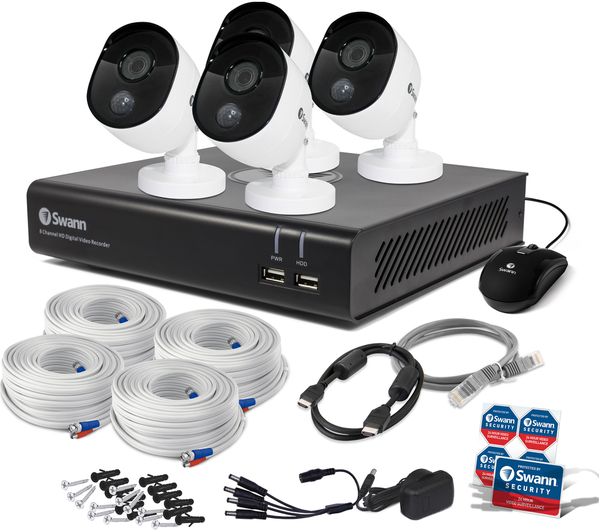 SWDVK-844804V 8-Channel Full HD 1080p Smart Security System - 1 TB, 4 Cameras