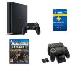 SONY PlayStation 4, Days Gone, Twin Docking Station & PlayStation Plus Bundle - 500 GB