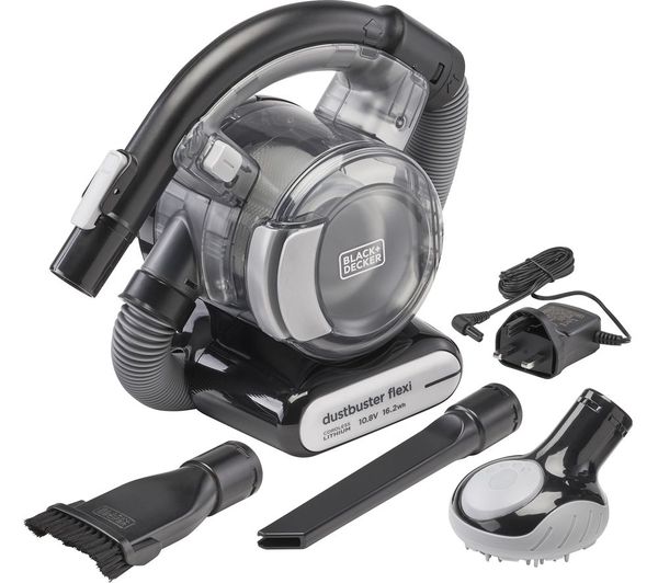 Black Decker Dustbuster Flexi Pd1020lp Gb Handheld Vacuum Cleaner Black Chrome