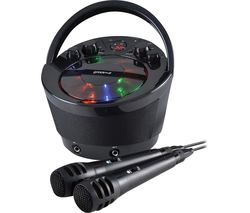 GV-PS923-BK Portable Bluetooth Karaoke Boombox - Black