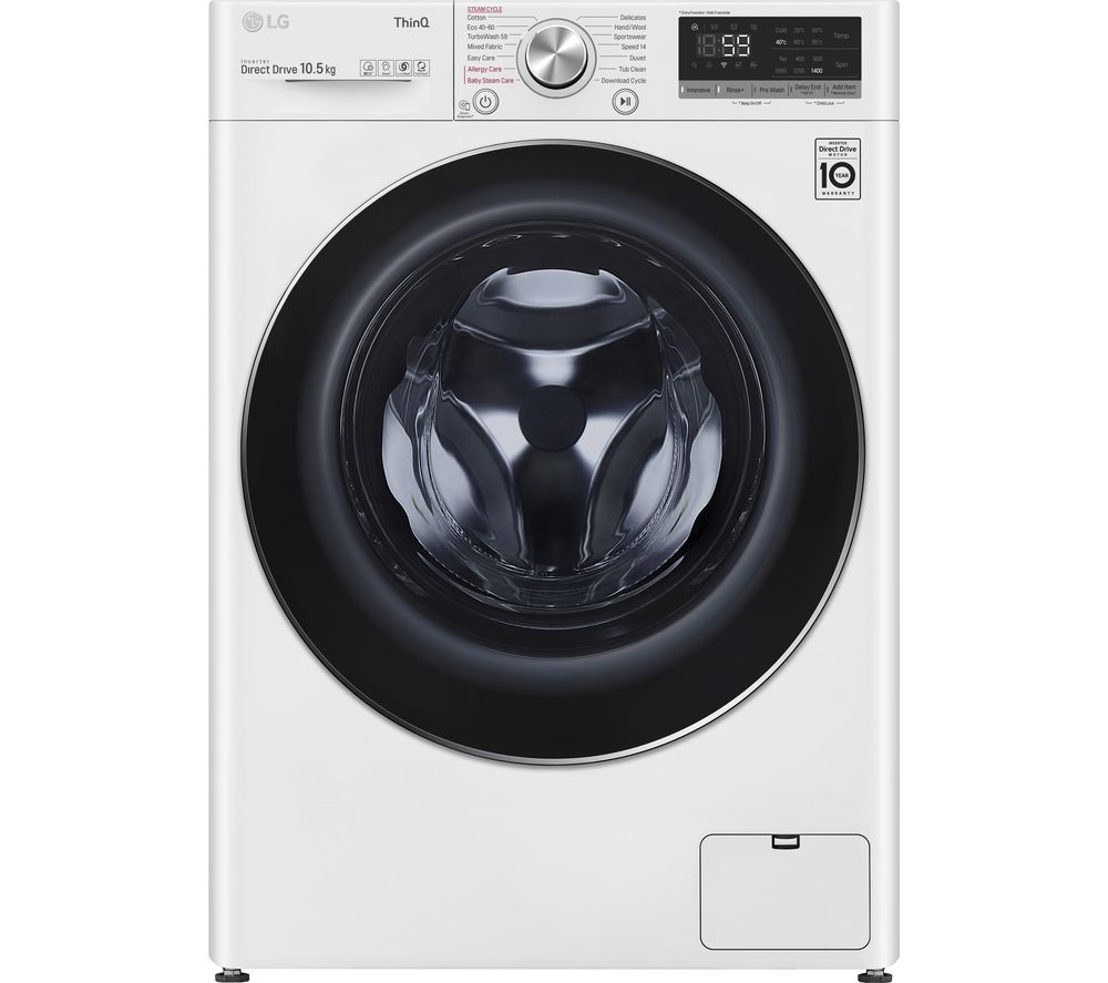 LG TurboWash with AI DD V7 F4V710WTSE WiFi-enabled 9 kg 1400 Spin Washing Machine