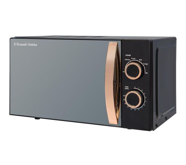 Russell Hobbs Rhm1727rg Compact Solo Microwave Black Rose Gold