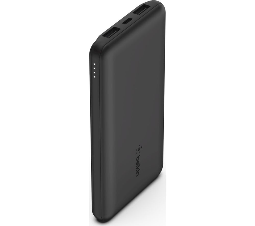 10000 mAh Portable Power Bank - Black