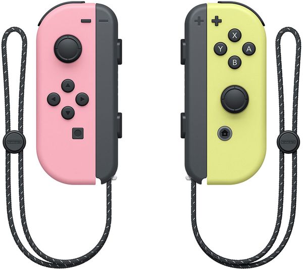 Image of NINTENDO Switch Joy-Con Wireless Controllers - Pastel Pink & Pastel Yellow