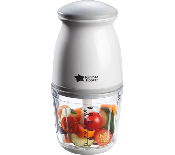 447851 TOMMEE TIPPEE QuickChop Mini Baby Food Blender White