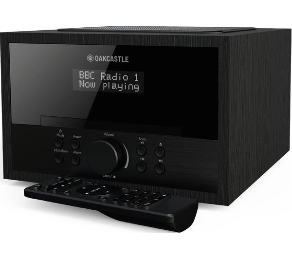 Oakcastle Dab400 Dab Fm Bluetooth Radio Black