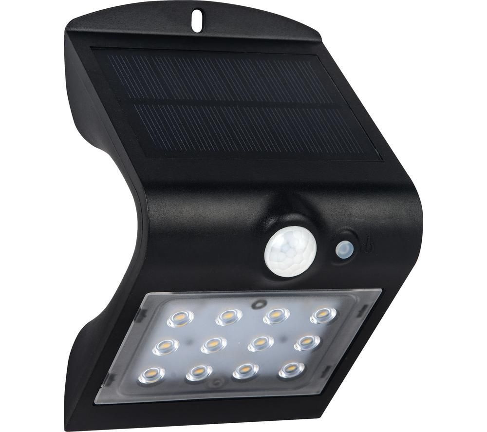 Solar Guardian Outdoor LED Wall Light - Black