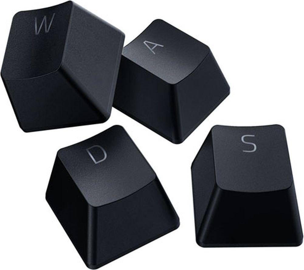PBT Keycaps - UK/US Layout, Black