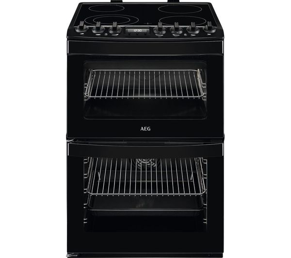 Aeg Steambake Ccb6741acb 60 Cm Electric Ceramic Cooker Black