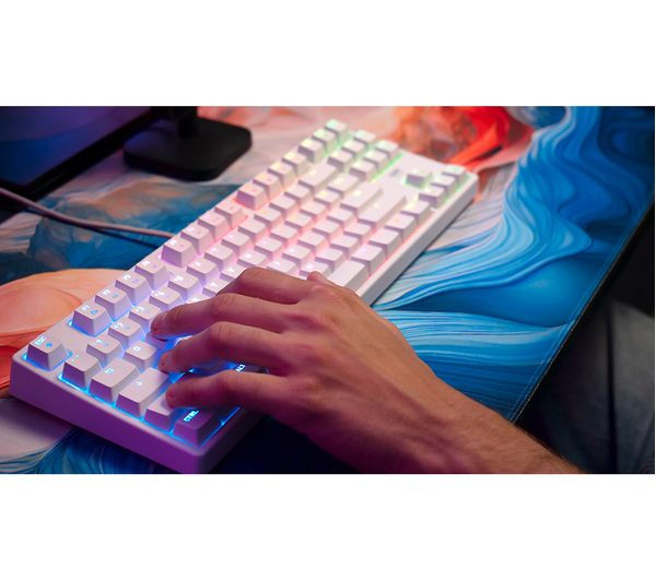CHERRY Xtrfy K4V2 TKL Mechanical Gaming Keyboard - White