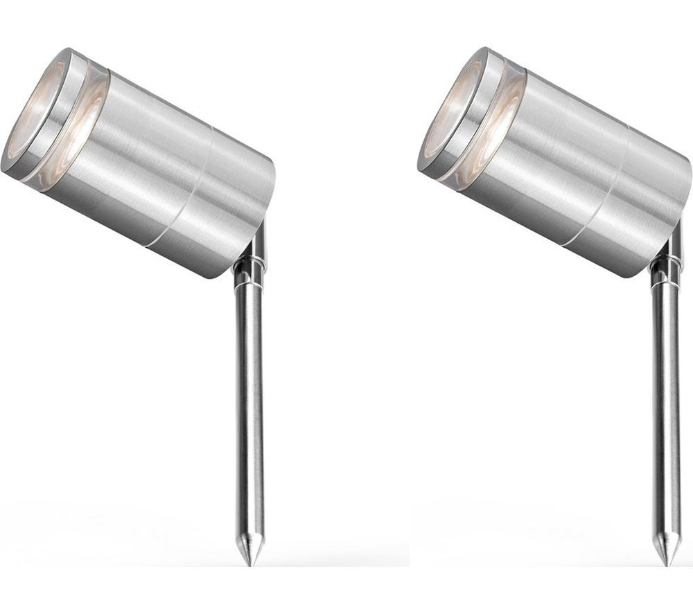 Marinus Range 4L2/2003 Smart LED Outdoor Light - Stainless Steel, Twin Pack