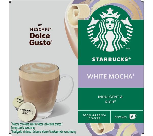 Starbucks Dolce Gusto White Mocha Pods Pack Of 12