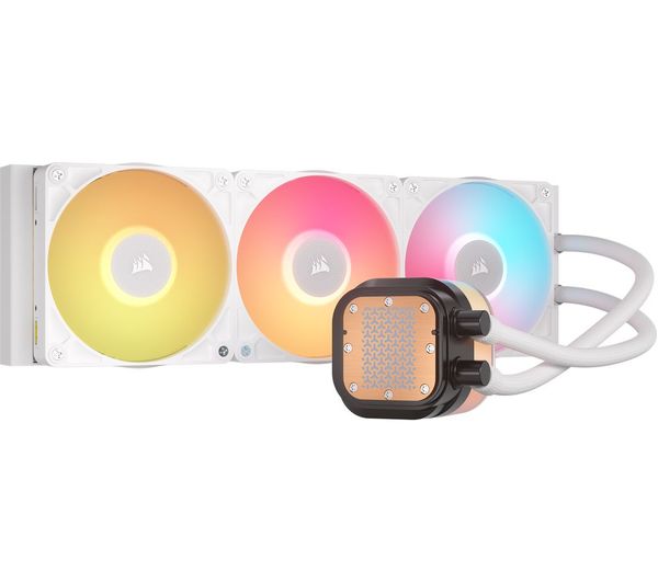 Corsair Icue Link Titan 360 Rx Lcd 360 Mm Liquid Cpu Cooler Rgb Led White
