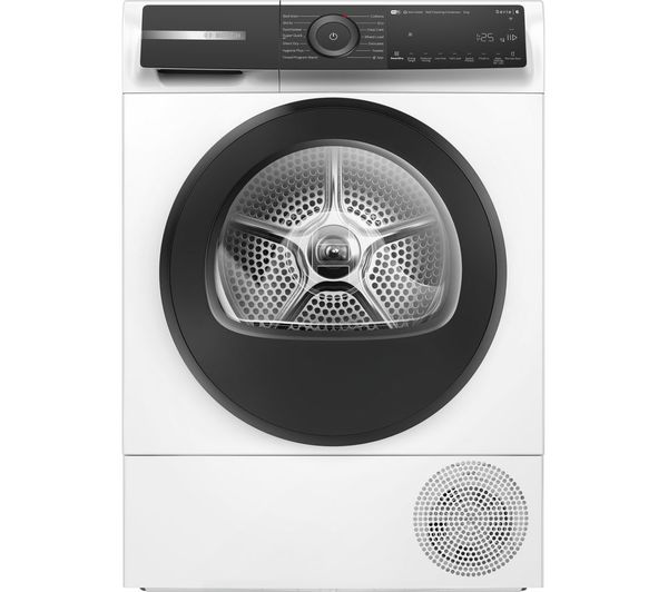BOSCH Series 6 WQH246D9GB WiFi-enabled 9 kg Heat Pump Tumble Dryer - White