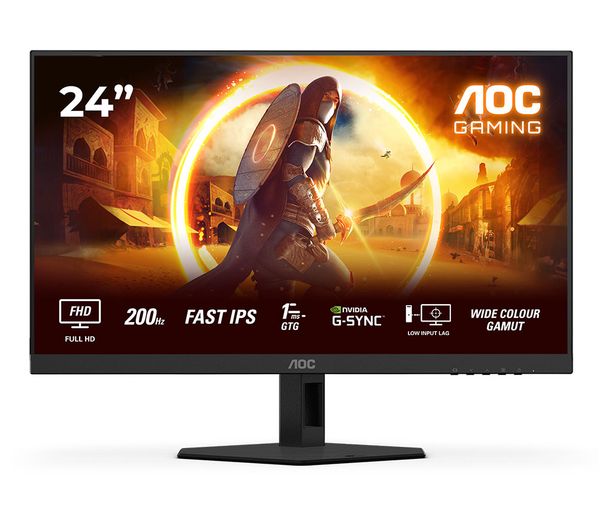 Aoc 24g4hre Full Hd 24 Ips Lcd Gaming Monitor Black