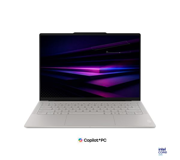 An image of LENOVO Yoga Slim 7i Ultra Aura Edition 14" Refurbished Laptop, Copilot+ PC - Intel® Core™ Ultra 7, 1 TB SSD, Seashell (Very Good Condition)