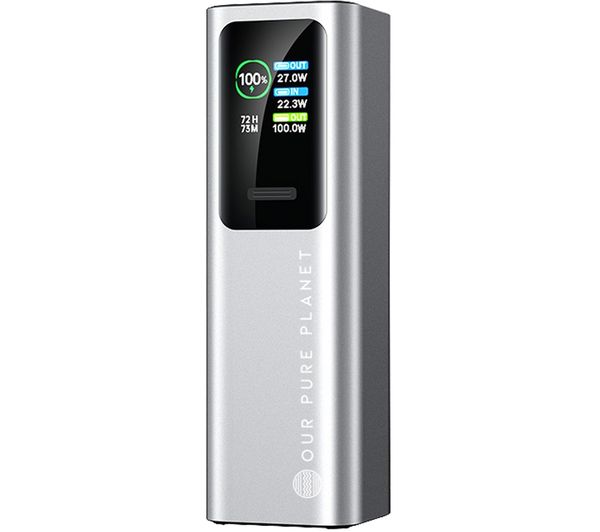 An image of OUR PURE PLANET 27000 mAh Portable Power Bank - Black