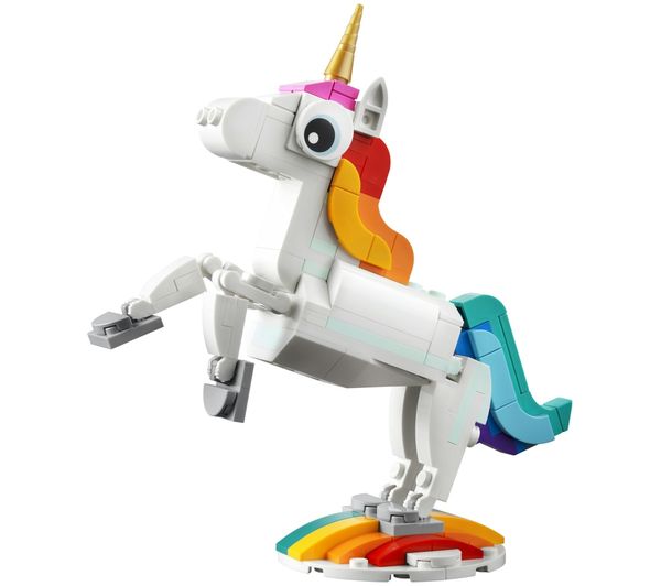 An image of LEGO Creator 31140 3-in-1 Magical Unicorn Set