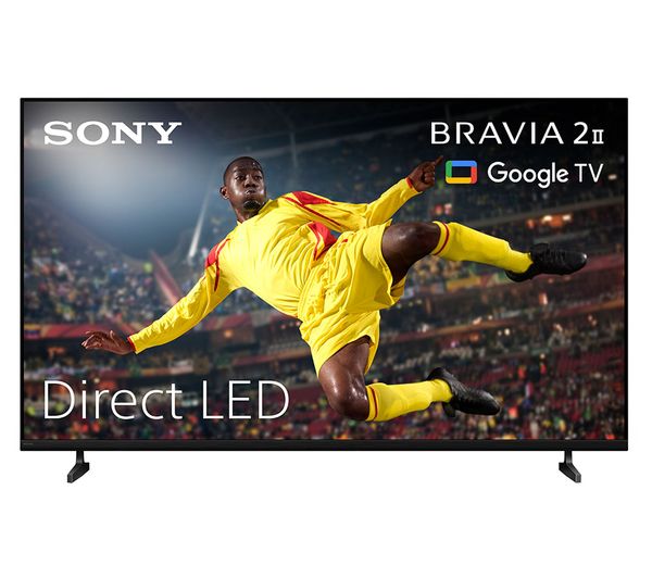 A product from SONY BRAVIA 2 II 50” Smart 4K HDR LED TV - K50S25M2PB, SANDSTROM Gold Series S2HDMI321 Ultra High Speed HDMI 2.1 Cable with Ethernet - 2 m, and SANDSTROM S150AVC20 Screen Cleaner