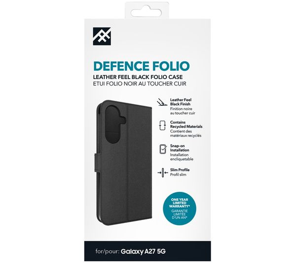 An image of ZAGG Folio Samsung Galaxy A27 Case - Black