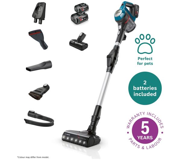 An image of BOSCH Unlimited 7 BCS712LGB Dual Battery Cordless Vacuum Cleaner - Blue