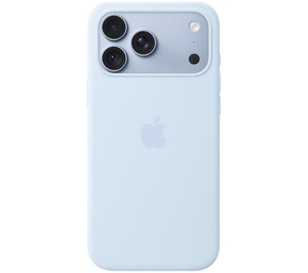 An image of APPLE iPhone 18 Pro Max Silicone Case with MagSafe - Crisp Blue