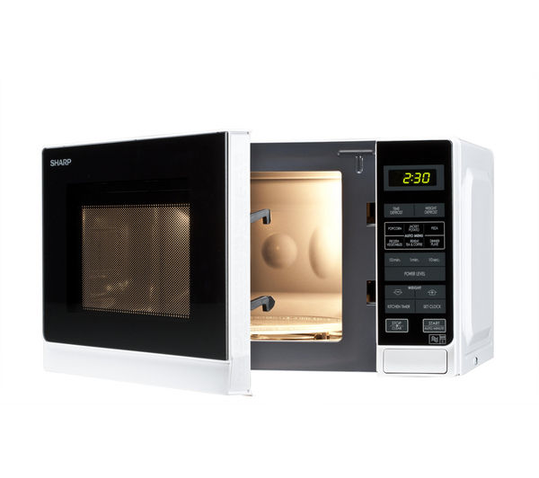 Buy SHARP R272WM Solo Microwave - White | Free Delivery | Currys