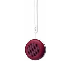 GOJI Mini Portable Wireless Speaker - Red