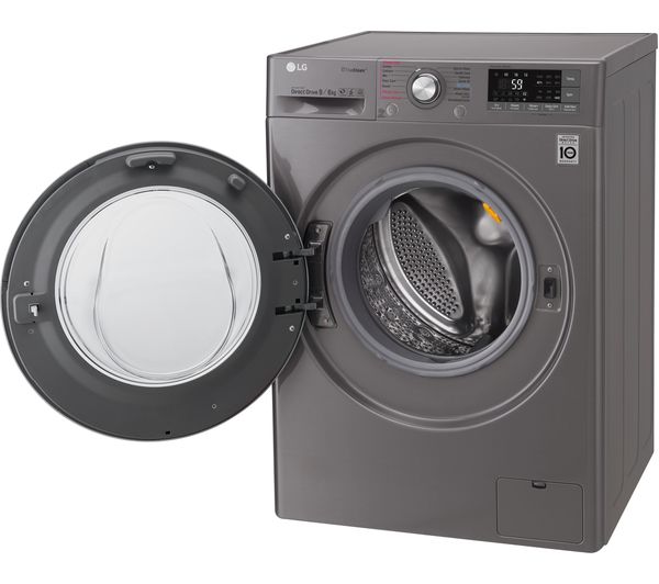 Buy LG TrueSteam with Direct Drive F4J8FH2S Smart 9 kg Washer Dryer