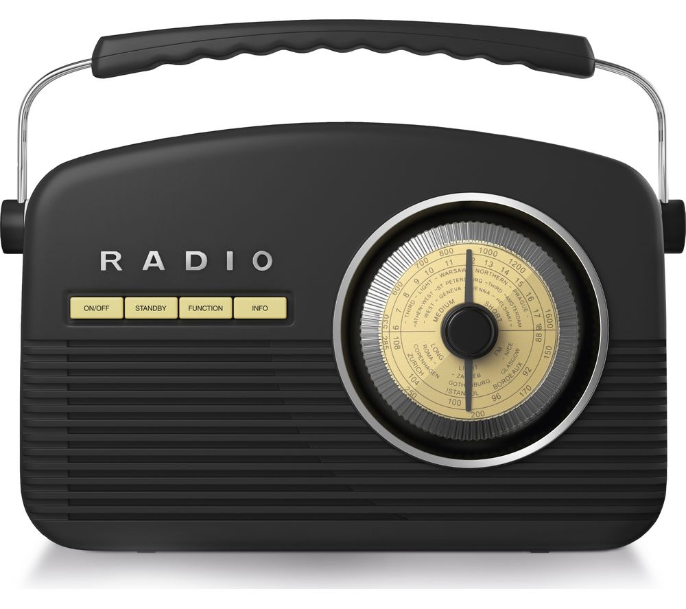 AKAI A60010DABBT Portable DAB Retro Bluetooth Clock Radio specs