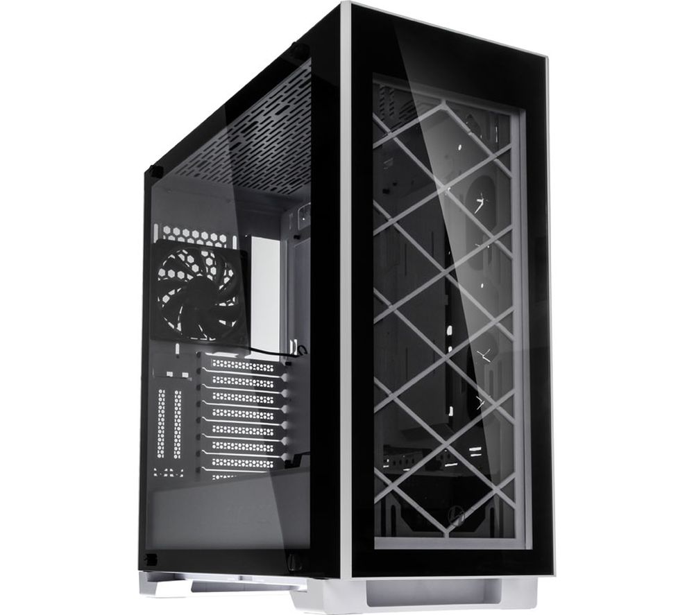 LIAN-LI Alpha 330W E-ATX Midi Tower PC Case - Black & White, Black