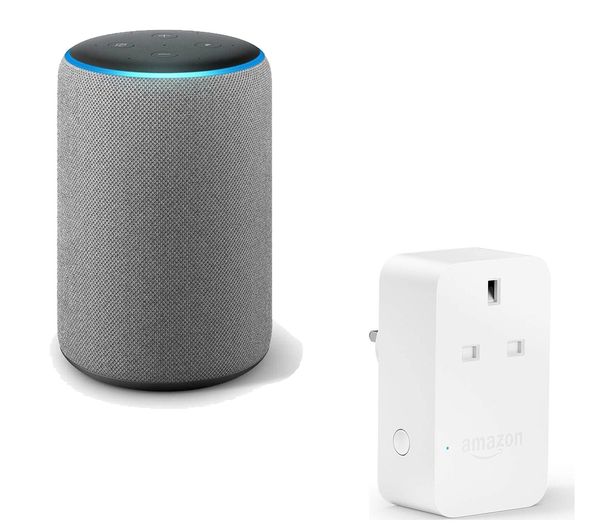 AMAZON Echo Plus Grey & Smart Plug Bundle, Grey