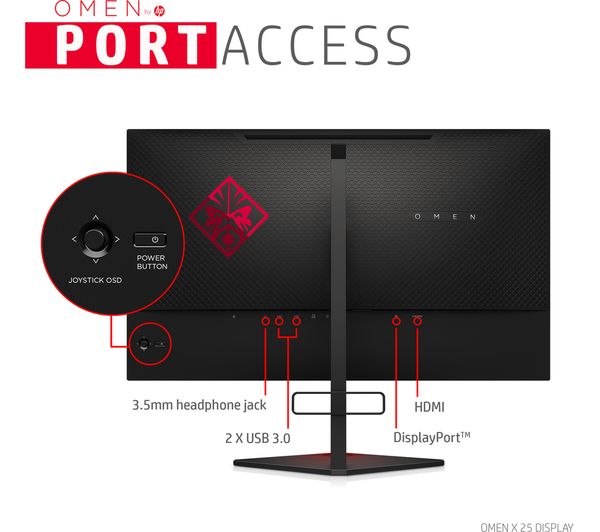 Buy Hp Omen X 25 Full Hd 245 Lcd Gaming Monitor Black Free